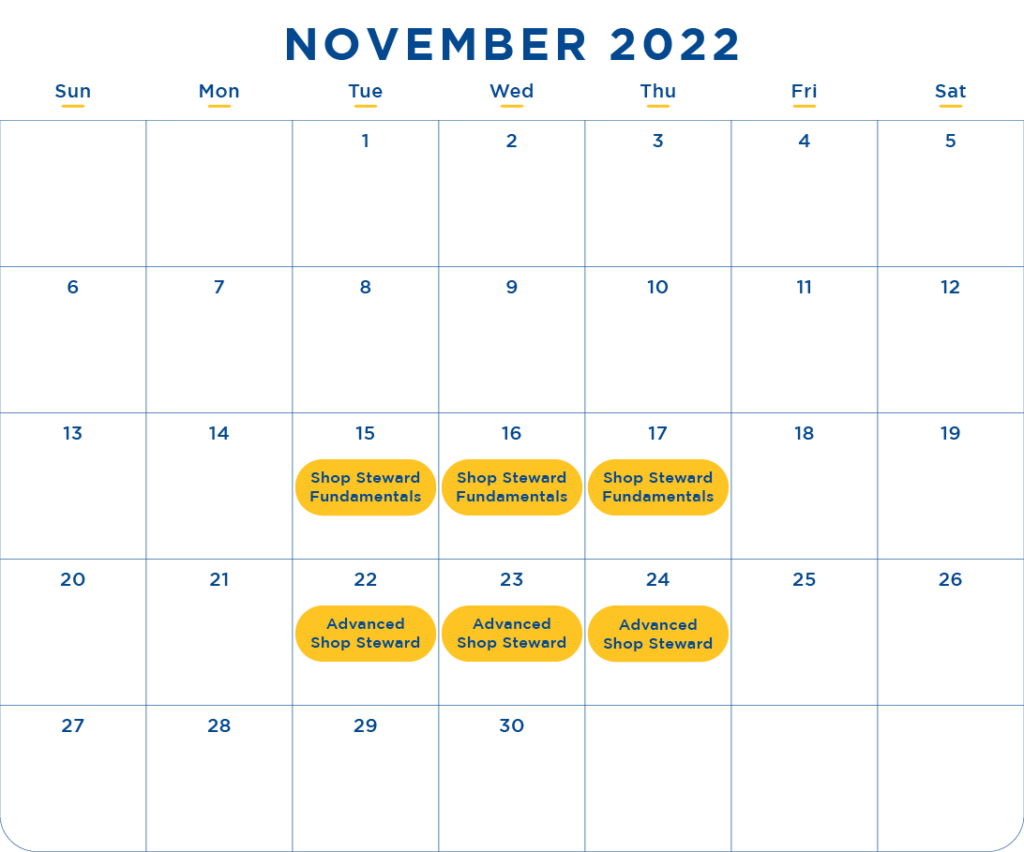 November 2022 Education Month Calendar